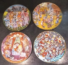 4 X FRANKLIN MINT BILL BELL CATS COLLECTORS PLATES LMTD EDITIONS A1 CONDITION 
