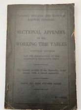 Mar 1937 London Midland and Scottish interesting RAIL Sectional Appendix