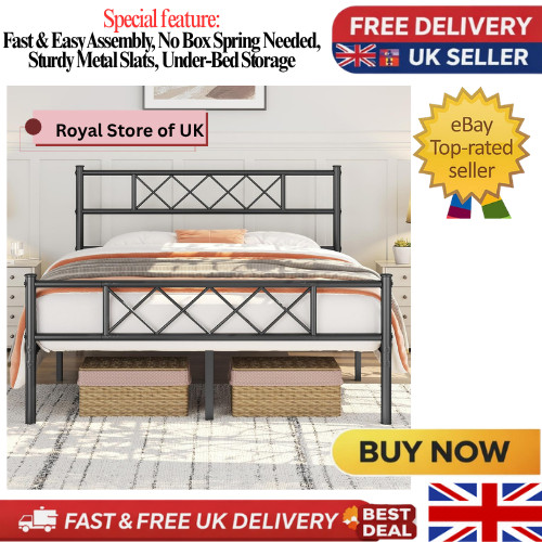 Yaheetech 4ft6 double bed - double,