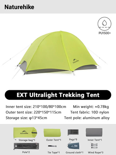 Camping tent ultralight 10d - camping,
