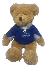 P & O TEDDY BEAR ORIANA CRUISE SHIP BLUE TOP 8"PLUSH CUDDLY SOFT TOY