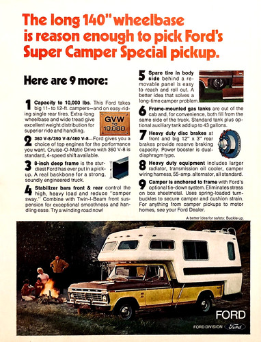 1973 ford 350 super - ford, camper