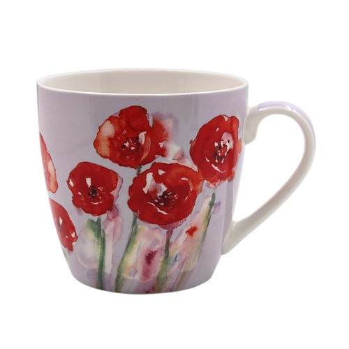 Poppy breakfast mug - poppy,