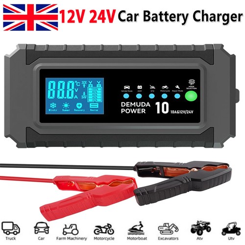 10a car battery charger 12v - battery,