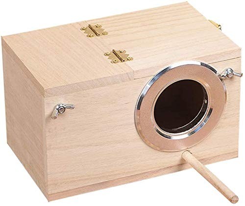 Pet wood parakeet nest box - parakeet,