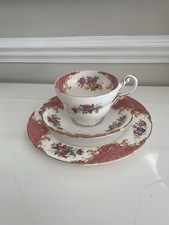 Paragon Rockingham Trio Tea Cup Saucer and Plate Set Vintage Bone China