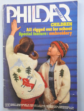 Phildar Mailles  knitting magazine  No 67  Children Back to School Embroidery ++
