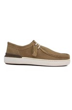 CLARKS COURTLITE WALLY MENS TAN SUEDE FLAT WALLABEE STYLE CASUAL SHOES SIZE 10.5
