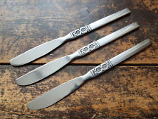 Vintage ONEIDA ARTISTIC Dessert Knife x 3 Stainless Steel Cutlery