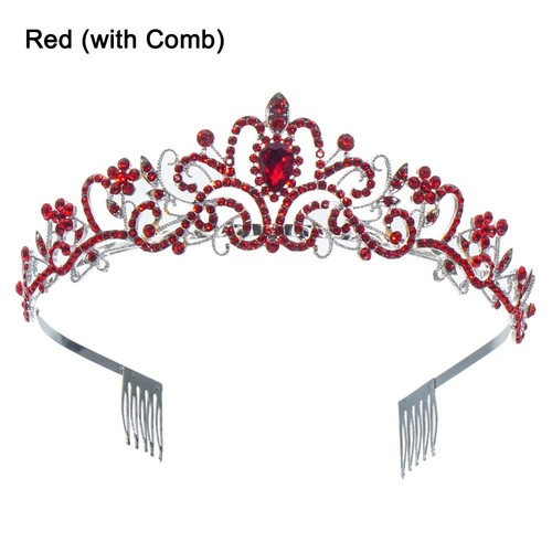 Prom with combs silver tiara - combs,