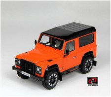 LCD MODELS 1/18 LAND ROVER DEFENDER, 90 WORKS V8, 70TH EDITION. ORANGE. BNIB.