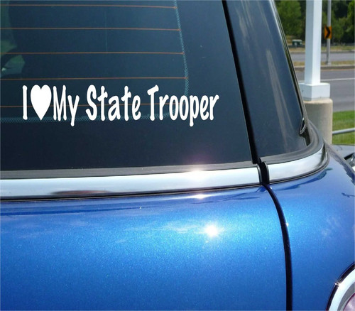 Love state trooper decal - love,