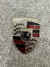 PORSCHE CREST BONNET BADGE 901 559 210 20 Retro Classic Car Emblem