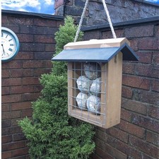 New Hanging Wooden Bird Table