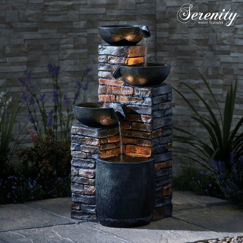 Serenity cascade bowls water - serenity,