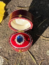 14 Carat Sapphire & Diamond Engagement Ring