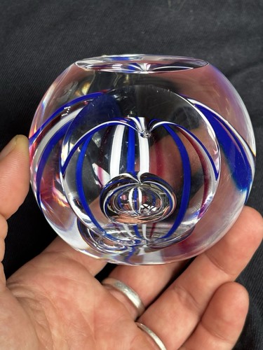 Caithness paperweight signed