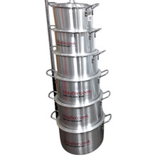 6Pcs Aluminium Stock Pots