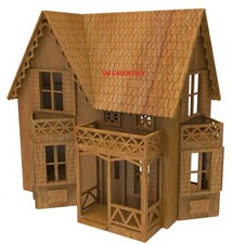 Wooden Dolls House Laser Cut