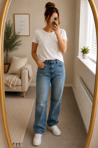 Relaxed straight leg jeans - straight,