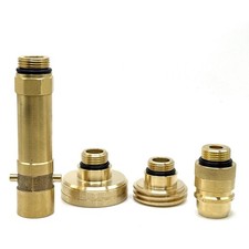 SAFEFILL GAS BOTTLE Adapters Set FOR ALL Europe KIT OF 4 TRAVEL SET 