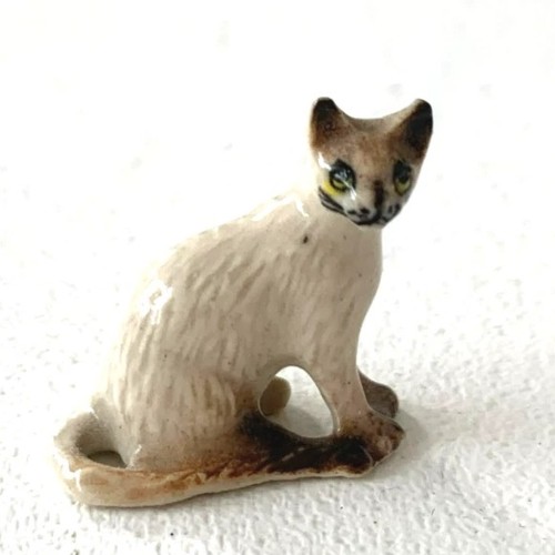 Miniature porcelain siamese - porcelain,