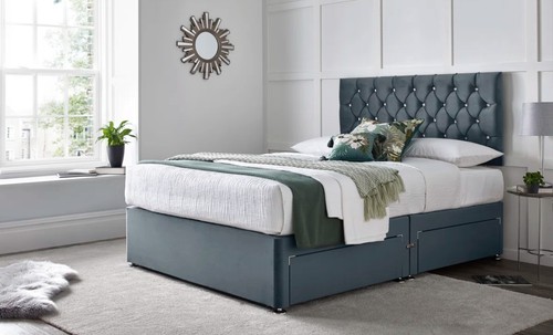 Orthopaedic divan bed set with - divan,