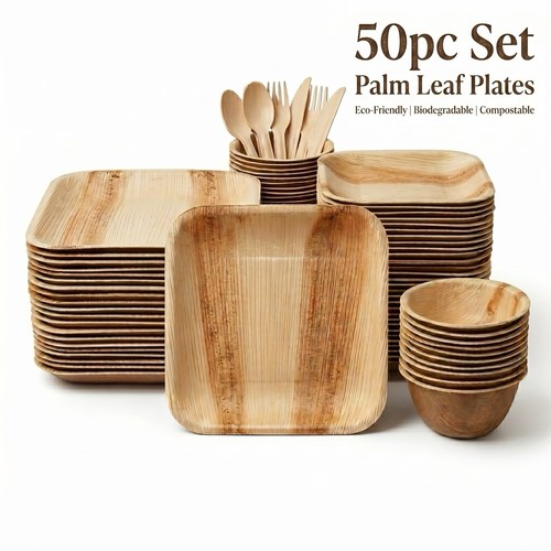 Palm leaf plates - palm,