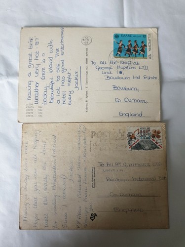 Vintage postcards sent - sent, to