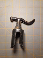 Large marine boating spike trap window hook metal cast black vintage reclaimed 
