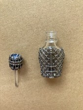 Vintage Miniature French Eiffel Tower Perfume Bottle Silver Colour Unmarked