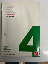 RADIO SPARES IT TEST SAFETY EQUIPMENT CATALOGUE OCTOBER 2011 RARE