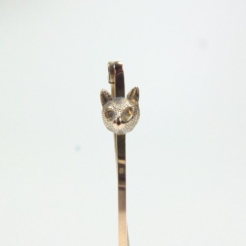 Small antique 9ct gold tie - gold,
