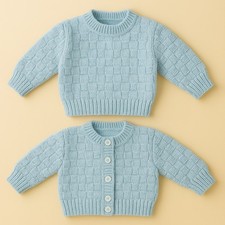 Easy Knit Baby Cardigan and