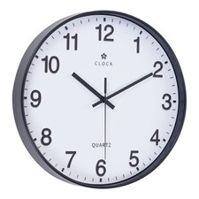 Round Black Wall Clock