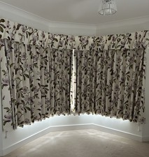 plumbs Magnolia Print Curtains