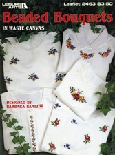 Leisure Arts, Inc. Leaflet 02463 - Beaded Bouquets in Waste Canvas