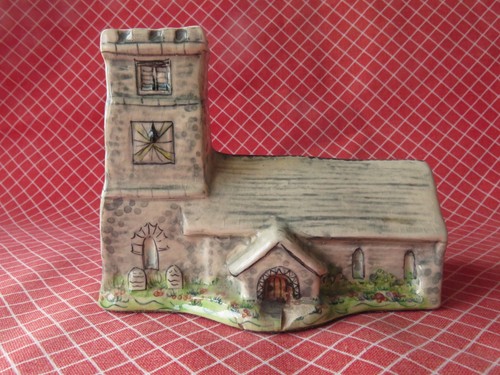 Miniature ceramic church hand