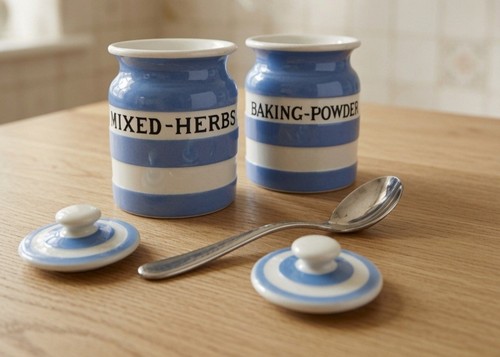 Vintage green cornishware - vintage,