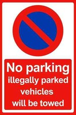 METAL SIGN No Parking