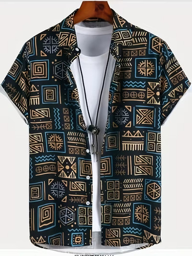 Men boho black tribal - men's,
