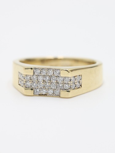 Gold diamond cluster ring 9ct - diamond,