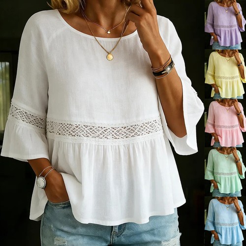 Ladies loose cotton linen - ladies,