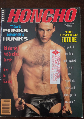 Honcho magazine sep 1992 - magazine,