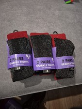 6 Pairs Kids Sparkle Tights