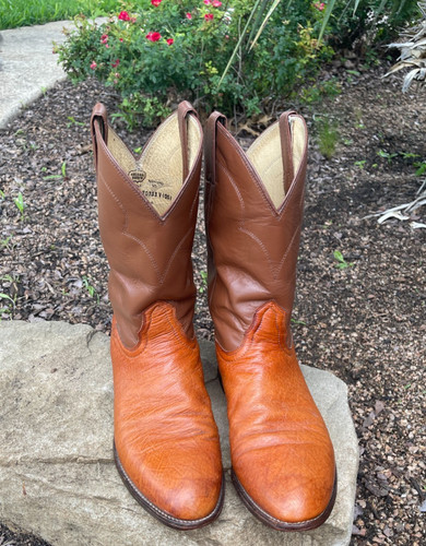 Vintage nocona ostrich brown - vintage,