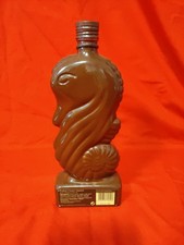 Vintage Glass Guylian Seahorse Bottle Belgian Chocolate Empty Bottle.