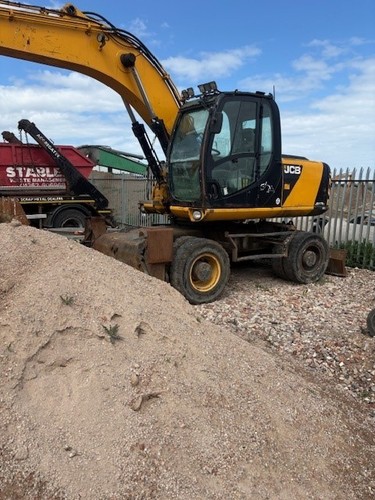 Wheeled excavator rubber - wheeled,