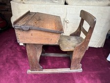 Victorian 20th Century School Desk - Chair