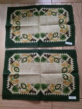 x2 Vintage Irish Linen  table placemats "New"